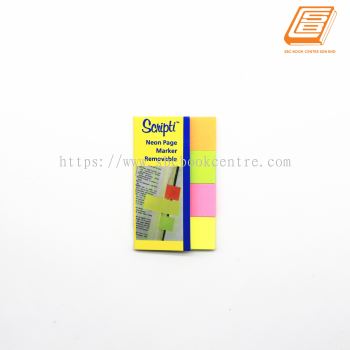 Scnipti - Neon Page Marker Removable Sticky Notes - (07847)