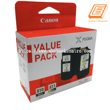 Canon - Value Pack PG-810 Black + CL-811 Colour Ink Cartridge (Original) 