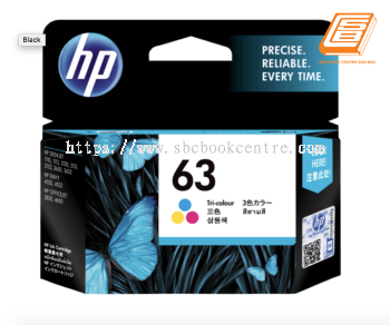 HP - 63 Tri-Colour Ink Cartridge (Original) 