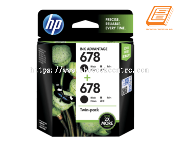 HP - Twin-Pack 678 Black Ink Cartridge (Original) 