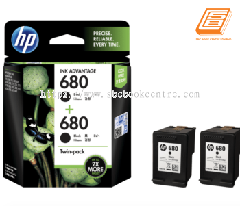 HP - Twin-Pack 680 Black Ink Cartridge (Original) 