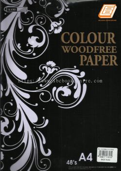 kami - A4 Pruple Colour Woodfree Paper - (SKOT-7037D)