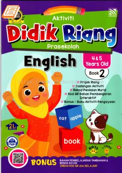 Aktiviti Didik Riang Prasekolah Tahun 4&5 English Buku 2