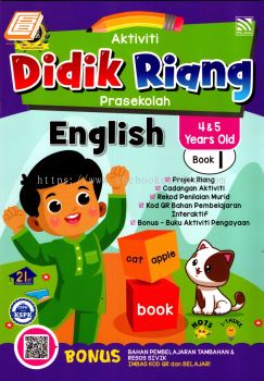 Aktiviti Didik Riang Prasekolah Tahun 4&5 English Buku 1