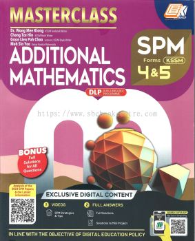 Masterclass SPM Additional Mathematics Form 4&5 KSSM