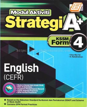 Modul Aktiviti Strategi A+ English (CEFR) KSSM Form 4