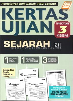 Kertas Ujian Tingkatan 3 KSSM Sejarah