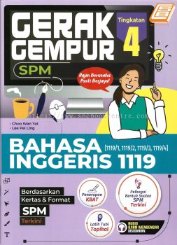 Gerak Gempur Tingkatan 4 KSSM Bahasa Inggeris