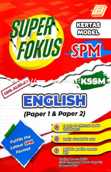 Super Fokus Kertas Model SPM KSSM English (P1 & P2)