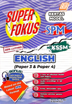 Super Fokus Kertas Model SPM KSSM English (P3 & P4)