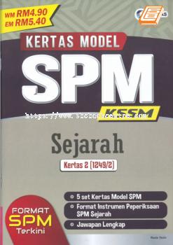 Kertas Model SPM KSSM Sejarah Kertas 2