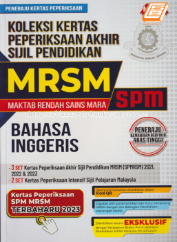 Koleksi Kertas Peperiksaan Akhir Sijil Pendidikan MRSM (SPM) Bahasa Inggeris (1)