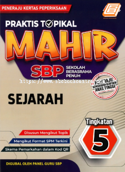 Praktis Topikal Mahir SBP Tingkatan 5 Sejarah