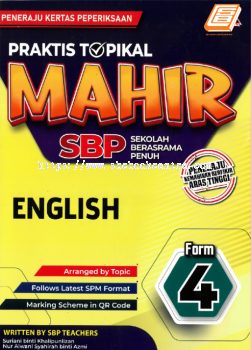 Praktis Topikal Mahir SBP Tingkatan 4 English