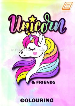 Colouring Book Galeri Pintar Unicorn & Friends