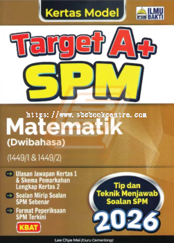 Kertas Model Target A+ SPM Matematik