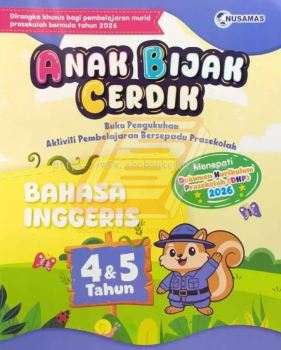 Anak Bijak Cerdik 4&5 Tahun Bahasa Inggeris