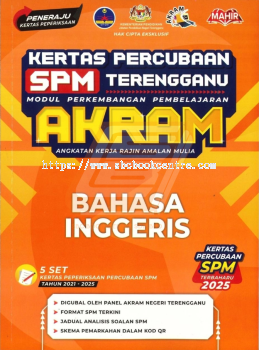 Kertas Percubaan SPM Terengganu AKRAM Bahasa Inggeris