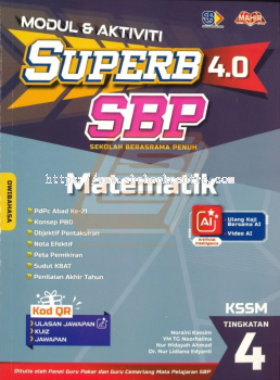 Superb SBP 4.0 Tingkatan 4 Matematik