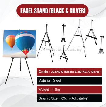 Easel Stand (Black & Silver)