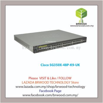 Cisco SG350X-48P-K9-UK: 48-port Gigabit POE Stackable Switch