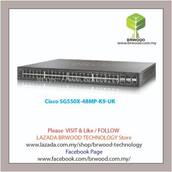 Cisco SG550X-48MP-K9UK: 48-port Gigabit PoE+ Stackable Switch