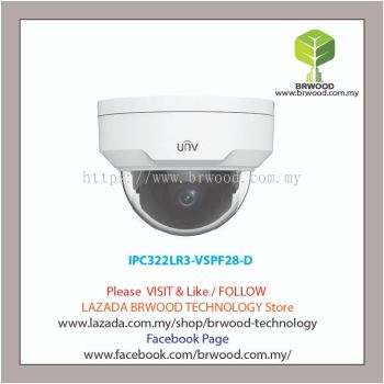 Uniview IPC322LR3-VSPF28(40)-D: 2MP Vandal-resistant Network IR Fixed Dome Camera