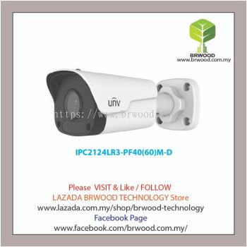 Uniview IPC2124LR3-PF40(60)M-D: 4MP Mini Fixed Bullet Network Camera