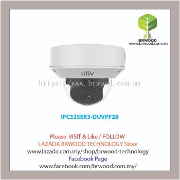 Uniview IPC325ER3-DUVPF28: 5MP WDR Starlight Vandal-resistant Network IR Fixed Dome Camera