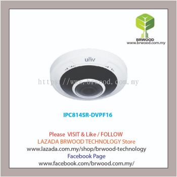 Uniview IPC868ER-VF18-B: 4K Ultra HD Vandal-resistant Fisheye Fixed Dome Camera