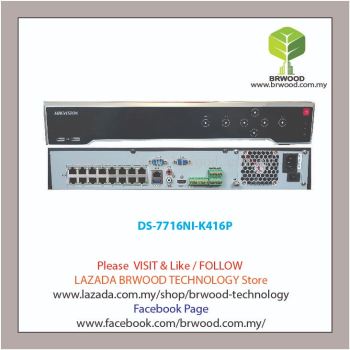 HIKVISION DS-7716NI-K416P: 16 CH 4K EMBEDDED PLUG & PLAY NETWORK VIDEO RECORDER(NVR) C/W 16 POE