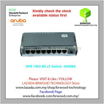 HPE JH408A: OfficeConnect 1405 8G v3 8 port 10/100/1000 Mbps Switch