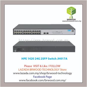 HPE JH017A: OfficeConnect 1420 24G 24 port 10/100/1000 Mbps + 2SFP Switch