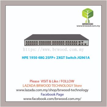 HPE JG961A: OfficeConnect 1950 48G 2SFP+ 2XGT 48 port 10/100/1000 Mbps c/w 2xSFP 2x10GBaseT L3 Switch