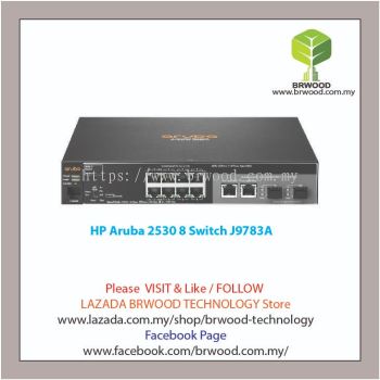 HP Aruba J9783A: Aruba 2530 8 port 10/100 Mbps C/W 2-GBASE-T 2-SFP Switch