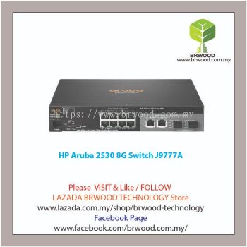 HP Aruba J9777A: Aruba 2530 8 port 10/100/1000 Mbps c/w 2-GBase-T 2-SFP Switch