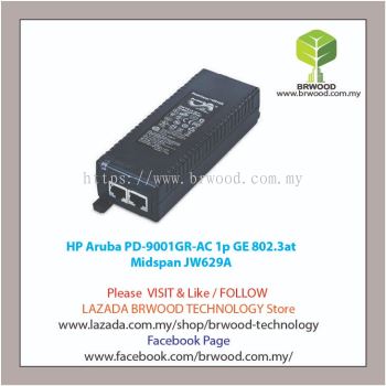 HP Aruba JW629A: PD-9001GR-AC 1p GE 802.3at  Midspan