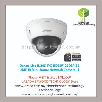 Dahua IPC-HDBW1230EP-S2: Lite H.265 2MP IR Mini-Dome Network Camera