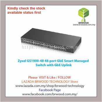 Zyxel GS1900-48: 48-port GbE Smart Managed Switch with GbE Uplink