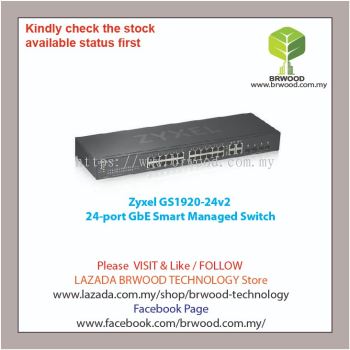 Zyxel GS1920-24v2: 24-port GbE Smart Managed Switch