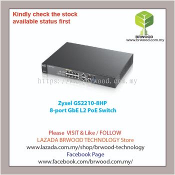 Zyxel GS2210-8HP: 8-port GbE L2 PoE Switch