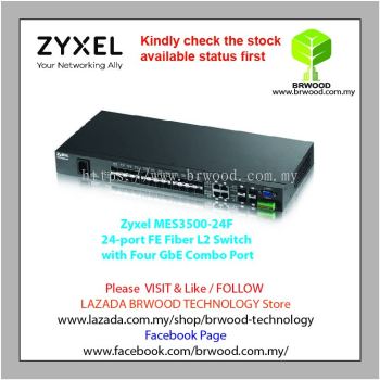 Zyxel MES3500-24F: 24-port FE Fiber L2 Switch with Four GbE Combo Port