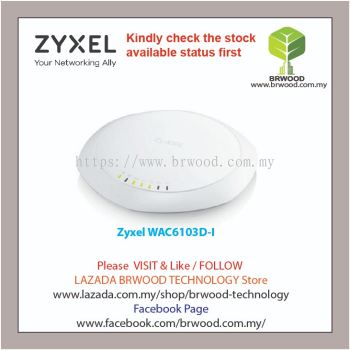 Zyxel WAC6103D-I: 802.11ac Dual Radio Dual-optimized Antenna 3x3 Access Point