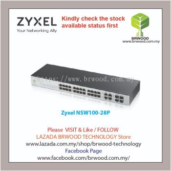 Zyxel NSW100-28P: 24-port GbE Nebula Cloud Managed PoE Switch