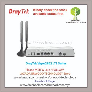 DrayTek Vigor2862L: 4G LTE Embedded ADSL2+/VDSL2 VPN Firewall Router