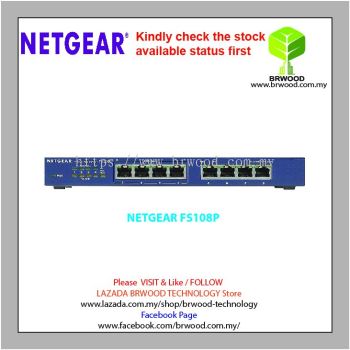 NetGEAR FS108P: ProSAFE® 8-port 10/100 Switch with 4-port Power over Ethernet