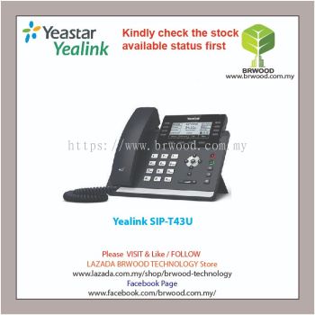 Yealink SIP-T43U: ULTRA ELEGANT BUSINESS GIGABIT IP PHONE