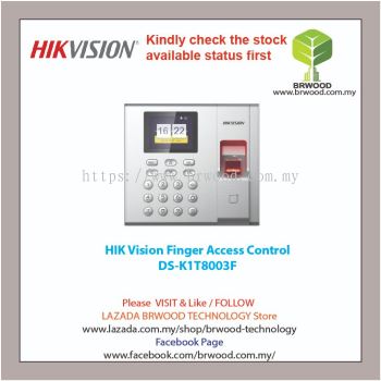 HIK Vision DS-K1T8003F: Fingerprint Time Attendance Terminal