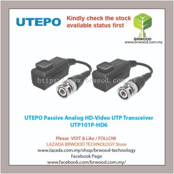 UTEPO UTP101P-HD6: Passive Analog HD-Video UTP Transceiver