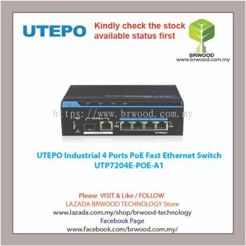UTEPO UTP7204E-POE-A1: Industrial 4 Ports PoE Fast Ethernet Switch